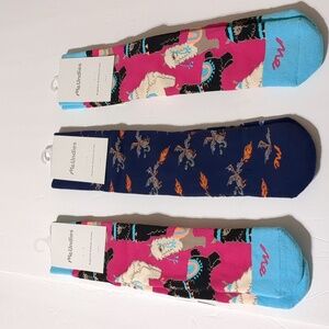 MeUndies  3 pairs  Socks size Large W 11.5 M 9 supima cotton